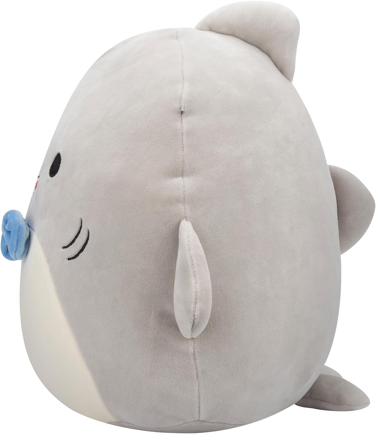 Squishmallows SQCR05379 7.5-Inch-Gordon The Grey Shark with Blue Bowtie, Multicolour