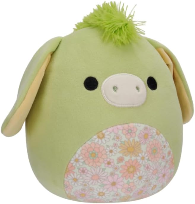 Squishmallows 7.5 Inch Plush, Juniper the Donkey Add Squad, Ultrasoft Stuffed Animal Toy, Official Kellytoy Pluh