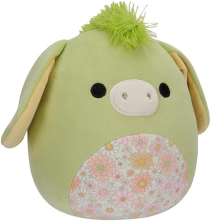 Squishmallows 7.5 Inch Plush, Juniper the Donkey Add Squad, Ultrasoft Stuffed Animal Toy, Official Kellytoy Pluh