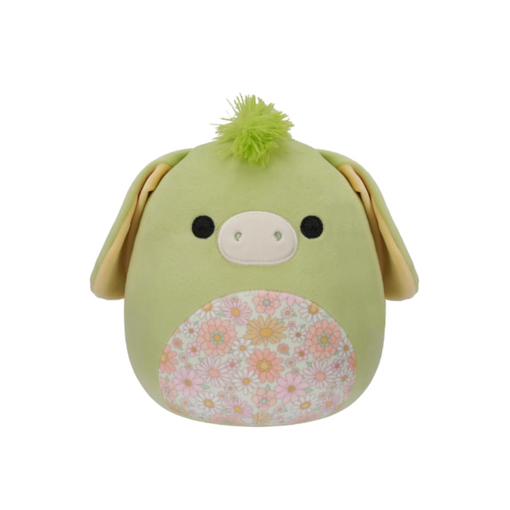 Squishmallows 7.5 Inch Plush, Juniper the Donkey Add Squad, Ultrasoft Stuffed Animal Toy, Official Kellytoy Pluh