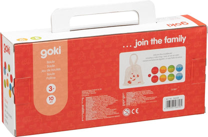Goki 56658 Boule includes a cotton bag Baby Balls, multicoloured
