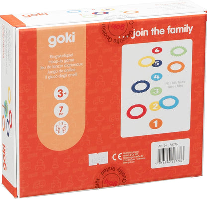 GOKI- Juego 6 Anillos Hechos de Fieltro, Multicolor, M (56776