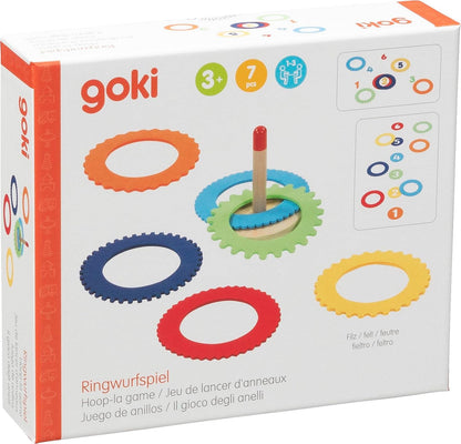 GOKI- Juego 6 Anillos Hechos de Fieltro, Multicolor, M (56776