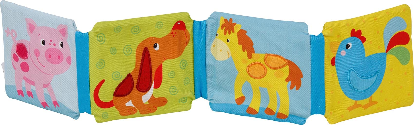 Goki - Fabric Drawing Book with Bell and Sound Sheet Coloring Notebooks, Multicoloured (65252