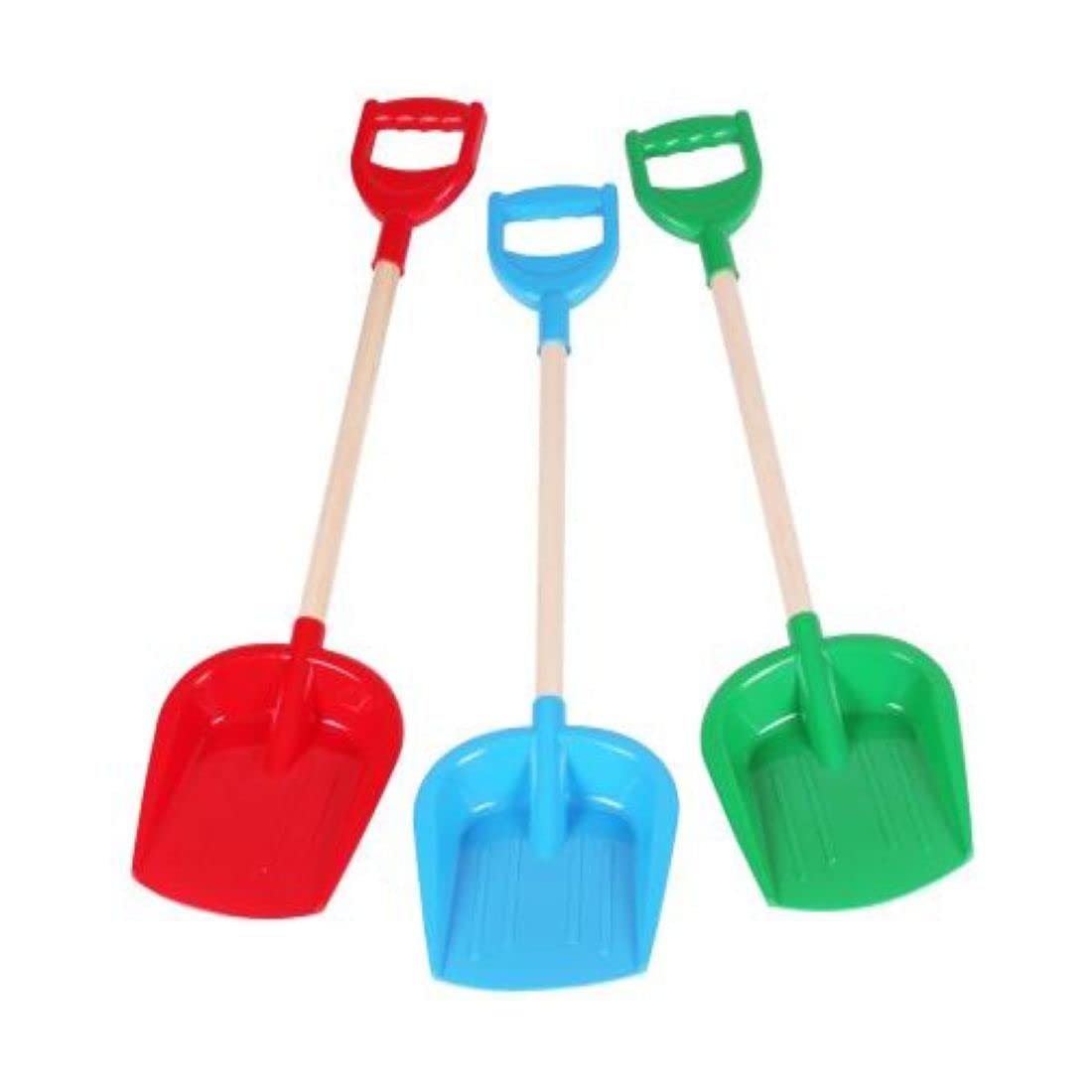TechnoK 2896 Toy Small Shovel with Wooden Handle, Size, Multi-Colour