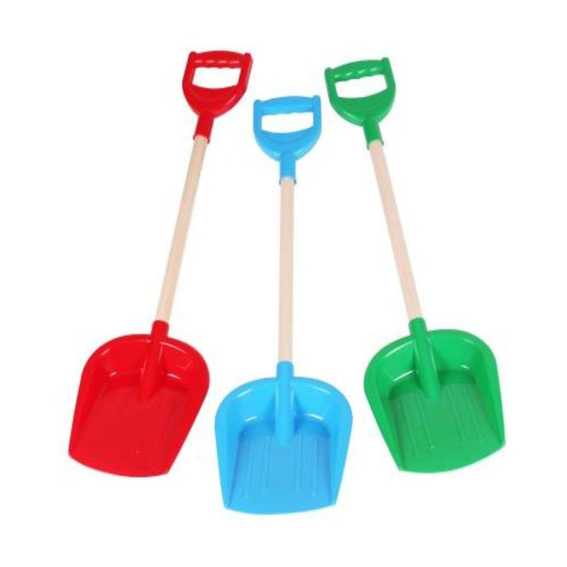 TechnoK 2896 Toy Small Shovel with Wooden Handle, Size, Multi-Colour