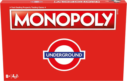 Winning Moves London Underground Monopoly Board Game, Buy Oxford Circus, Covent Garden, Bond Street and trade your way to success, gift for ages 8 plus