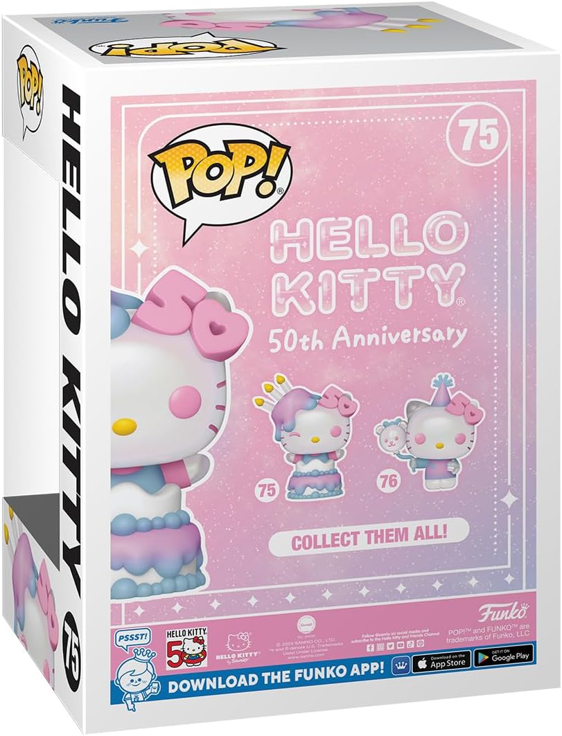 Funko Pop! Sanrio: Hello Kitty 50th - Hello Kitty In Cake - Collectable Vinyl Figure - Gift Idea - Official Merchandise - Toys for Kids & Adults - Anime Fans - Model Figure for Collectors and Display