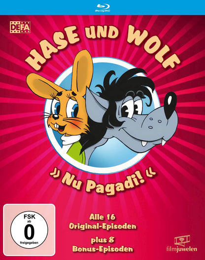 Hase und Wolf - Alle 16 Original-Episoden in HD - plus 8 Bonus-Episoden (Nu Pagadi! / Na warte!) (DEFA Filmjuwelen) (Blu-ray