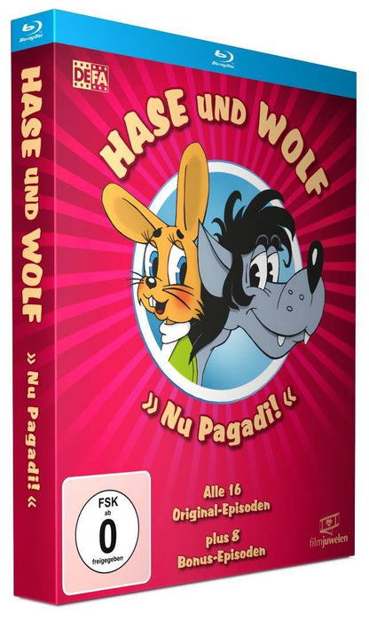 Hase und Wolf - Alle 16 Original-Episoden in HD - plus 8 Bonus-Episoden (Nu Pagadi! / Na warte!) (DEFA Filmjuwelen) (Blu-ray