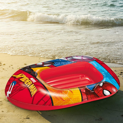 Mondo Toys - Spiderman Boat - Inflatable Base Boat, Inflatable Boat, Size 112 cm - Heavy Duty PVC - 16930