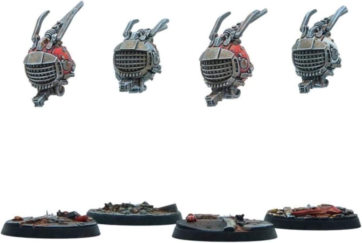 Modiphius Entertainment: Fallout: Wasteland Warfare - Robots: Eyebots - 4 Figures, 32mm Unpainted Resin RPG Miniatures, Nuka World, Tabletop