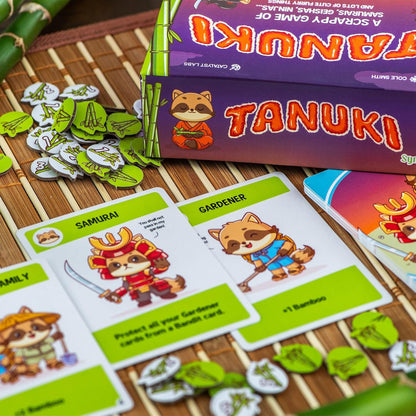 Synapses Games | Tanuki | Card Game | Ages +7 | 3-6 Players | 20 Minutes Playing Time