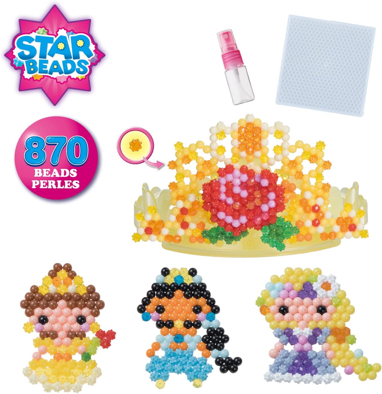 Aquabeads Disney Princess Tiara Set, Art & Craft bead kit 31901