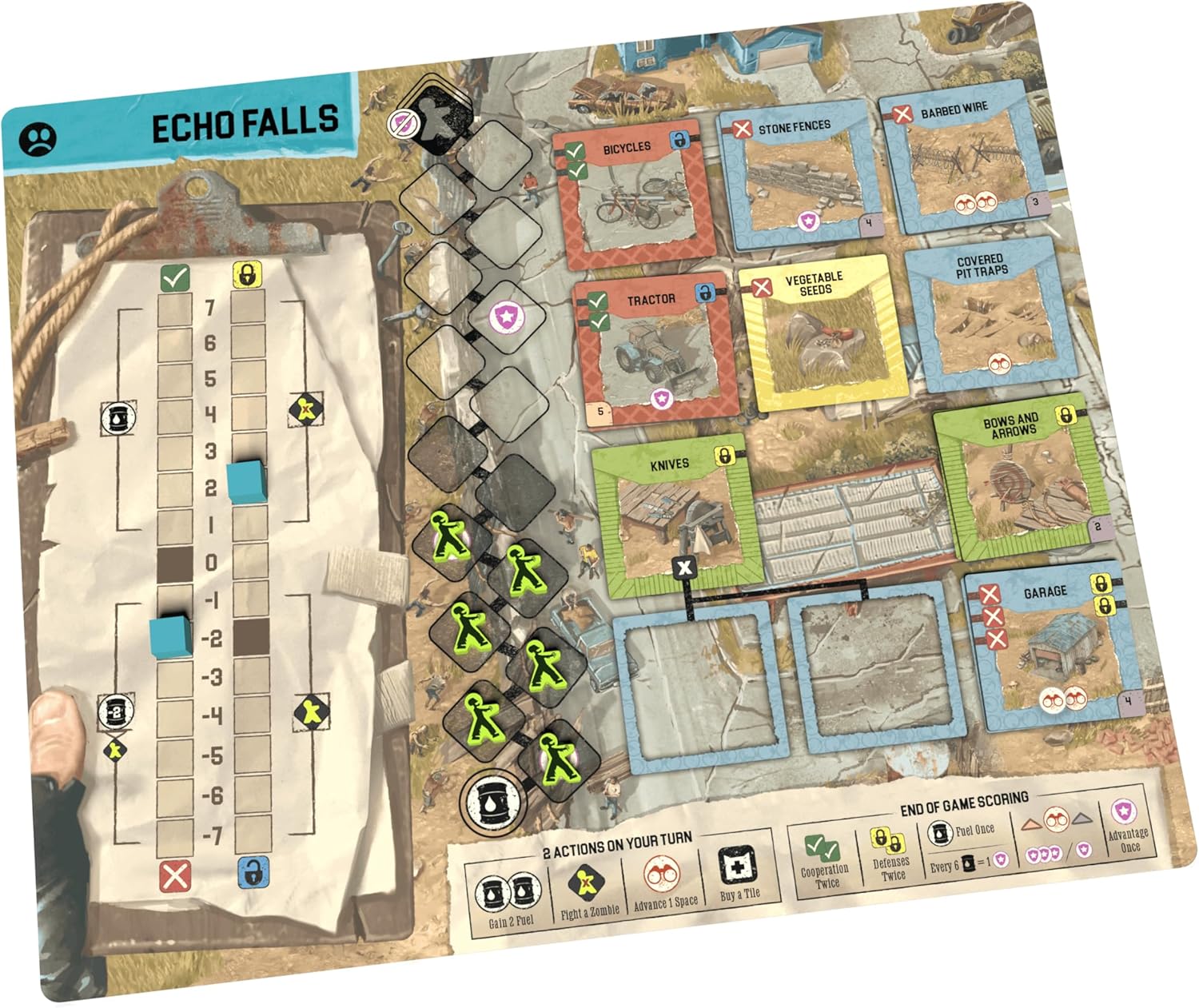 City of The Living by Trick Or Treat Studios, Strategy Board Game, for 2 to 4 Players and Ages 14+