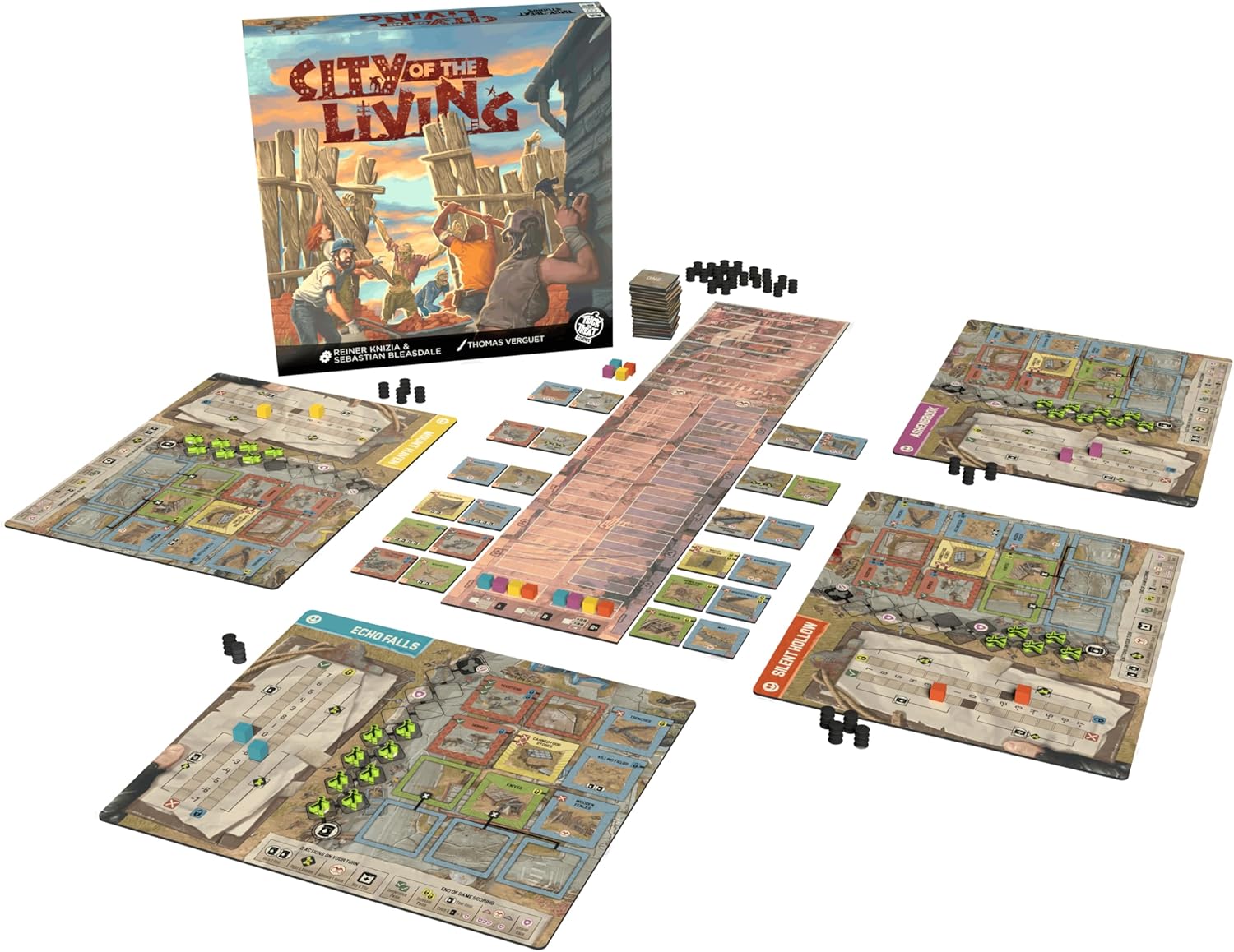 City of The Living by Trick Or Treat Studios, Strategy Board Game, for 2 to 4 Players and Ages 14+