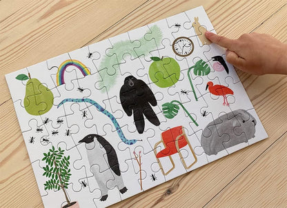 Cloudberries Jumble Puzzle - Cute, Modern 50 Piece Puzzle for Kids | Jigsaw Puzzles for 4+ Year Olds | Large Piece Jigsaw Puzzles for Kids (Also Suitable as Large Piece Puzzles for Adults