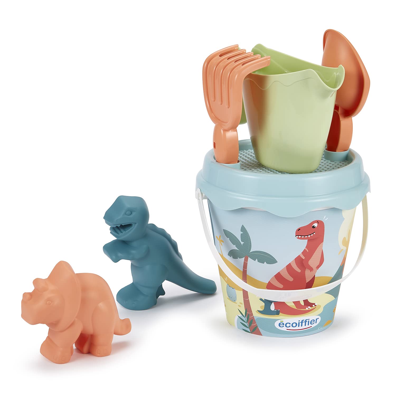 Ecoiffier- Cubo Adornado decoración Dino 17 CM Completo (7600000462