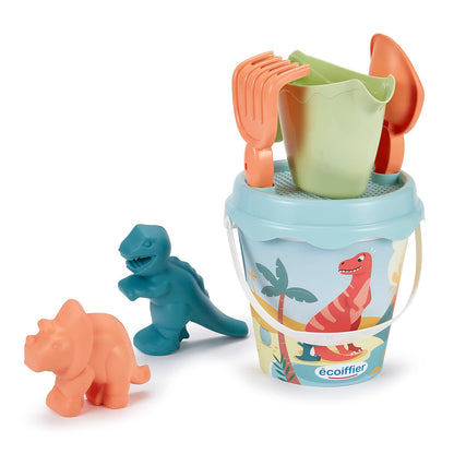 Ecoiffier- Cubo Adornado decoración Dino 17 CM Completo (7600000462