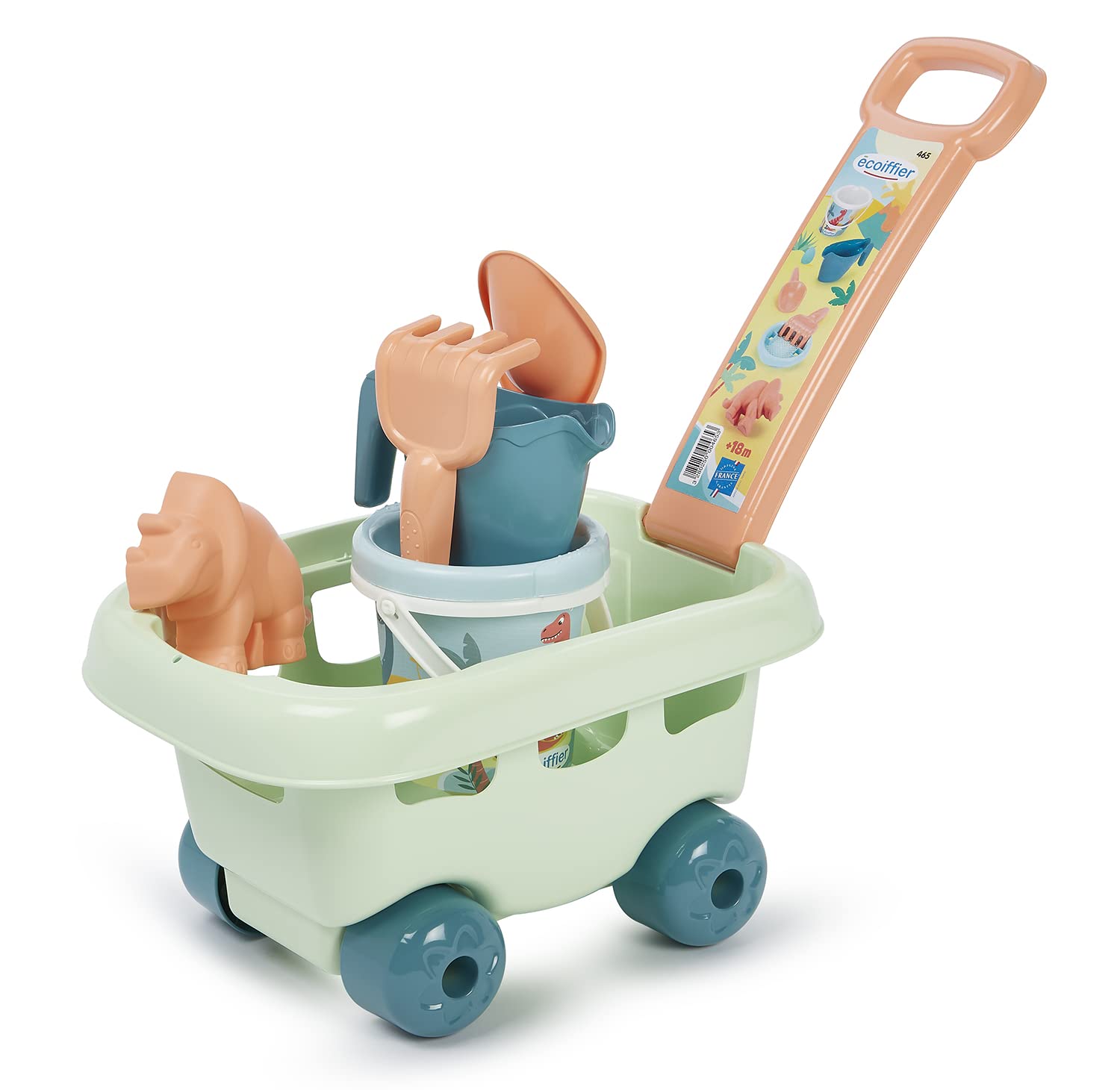 Ecoiffier JOUETS SAS- Dino Trolley, Multicolor (ECO465