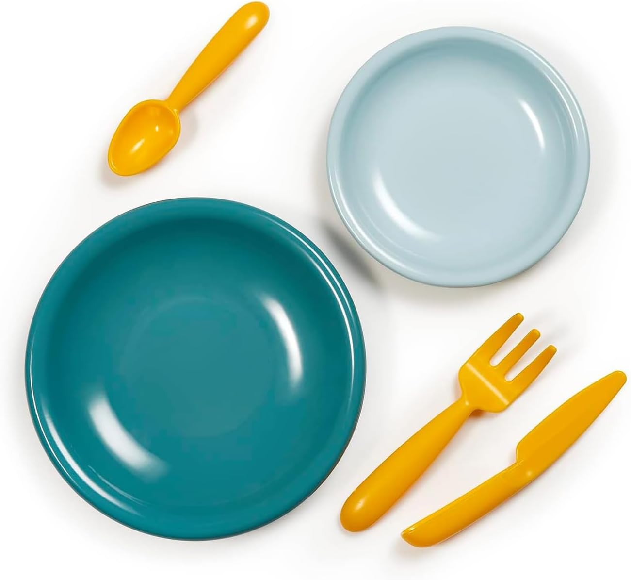 Ecoiffier- Set de Picnic Infantil Vert Azur, 32 Piezas, Juego de Imitación para niños, A Partir de 18 Meses (7600001684