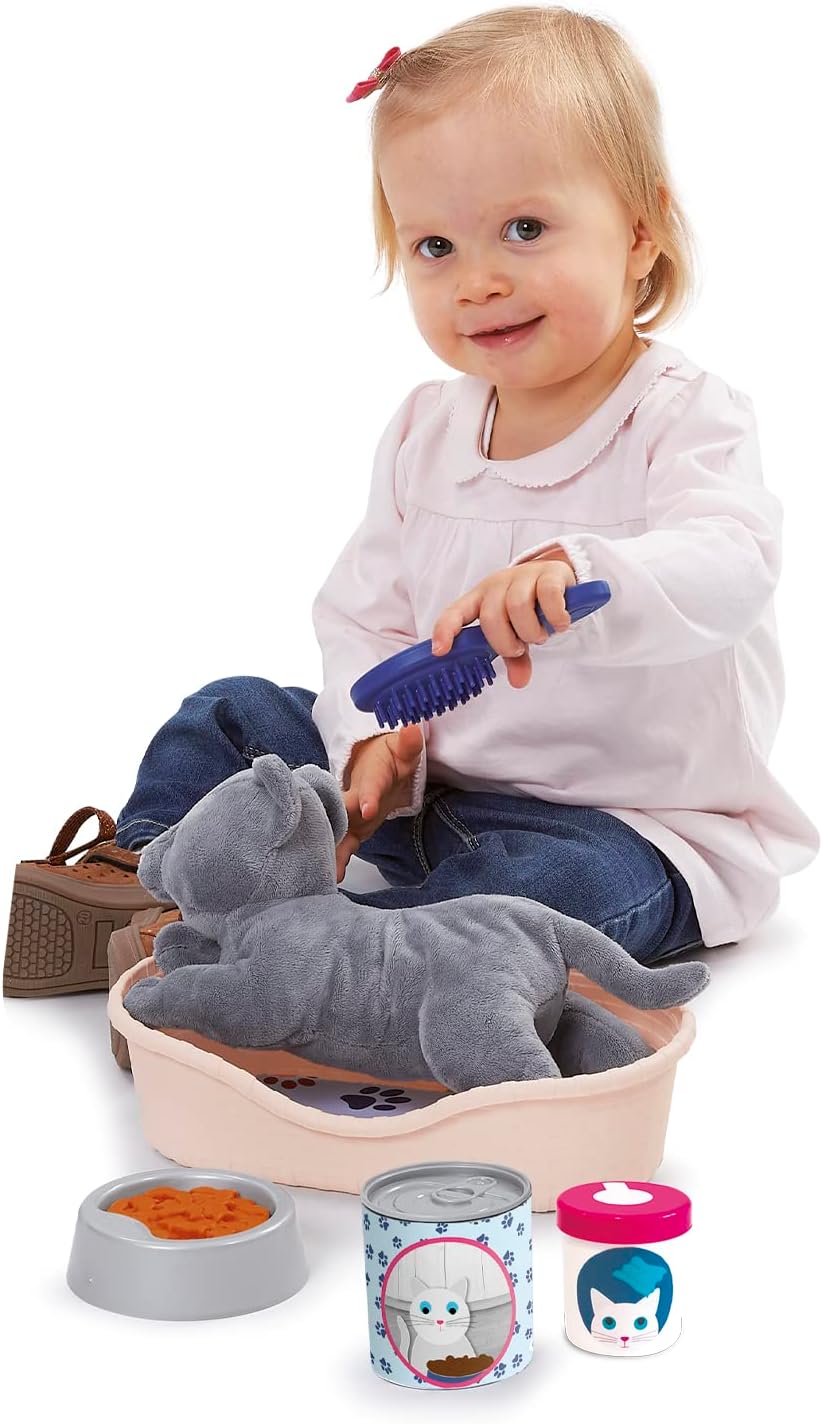 Ecoiffier- Cesta de Gato Juego de imitación. A Partir de 18 Meses Fabricado en Francia. (7600001903