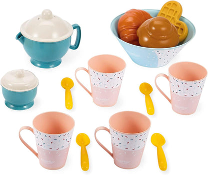 Jouets Ecoiffier - 2759 - Breakfast Set with Elegant Dinner Set (35 Pieces) - Imitation Game for Children from 18 Months