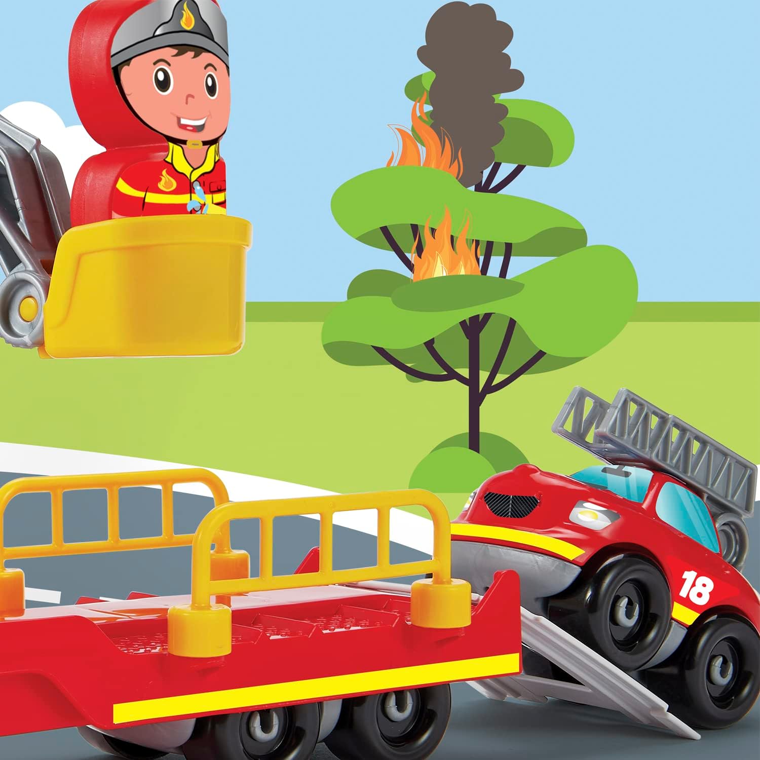 Jouets Ecoiffier 3290 Firefighter Processing-Abrick, Multicoloured