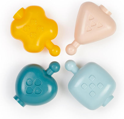 Ecoiffier - Chain of pieces with pastel shapes and textures, fine motor skills, for boys girls from 6 months (7600007912)