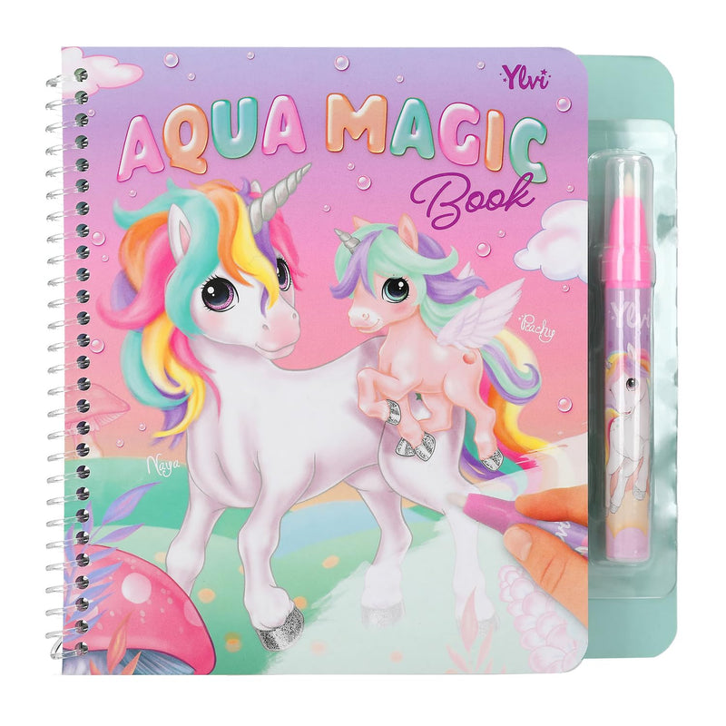 Depesche Colouring Book with Hidden Princess Motifs, 5 Repaintable A4 Pages, Water Pen Incl.