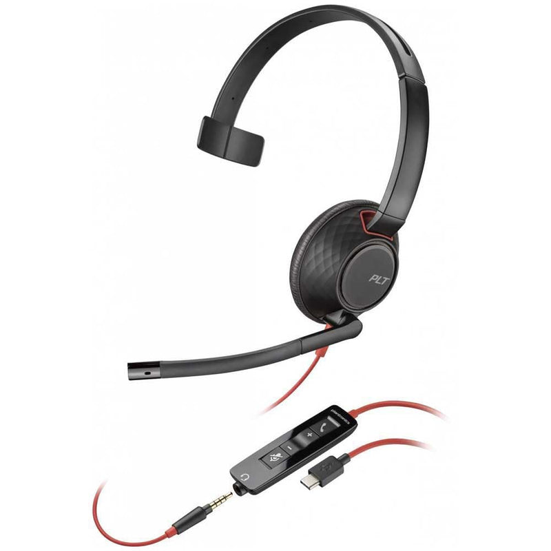 HP Poly Blackwire C5210 USB-C and 3.5 mm Jack Connector