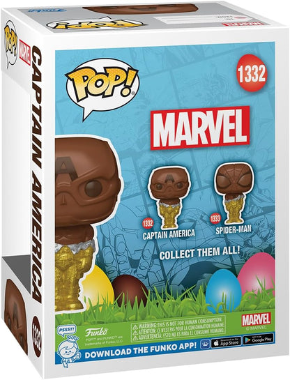 Funko POP! Marvel: Captain America - Easter Chocolate - Marvel Comics - Collectable Vinyl Figure - Gift Idea - Official Merchandise - Toys for Kids & Adults - Comic Books Fans