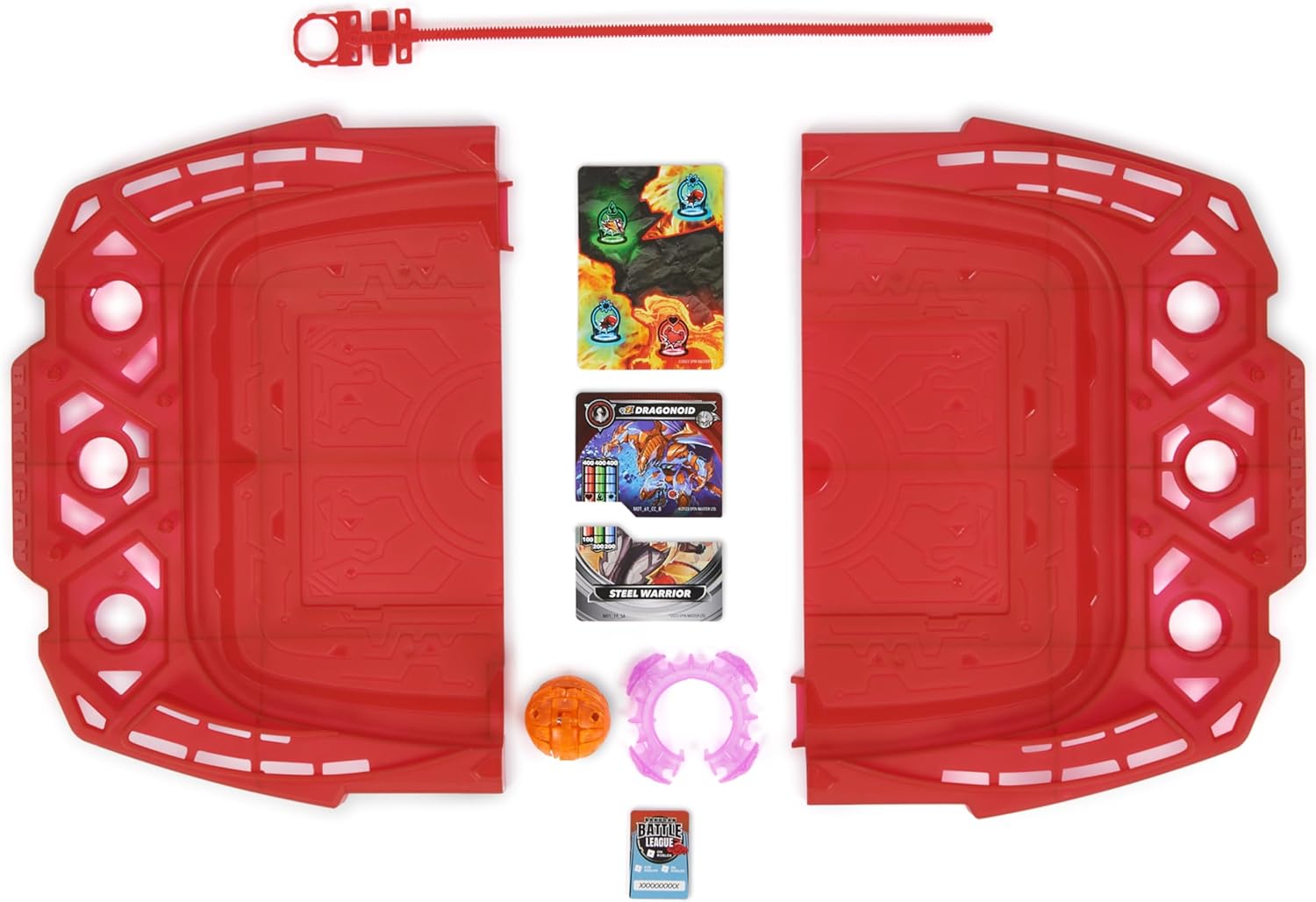 Bakugan Brawl Zone Compact Playset with Special Attack Dragonoid, Customisable Action Figure, Trading Cards, Kids’ Toys for Boys and Girls 6 and up