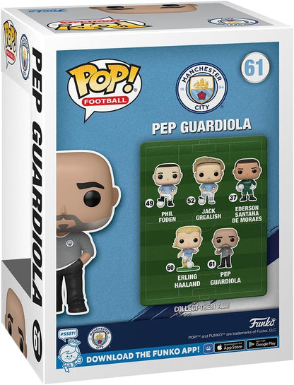 Funko POP! Voetbal: Mancity - Pep Guardiola - Manchester City FC - Verzamelbaar Vinyl Figuurtje - Cadeau Idee - Officiële Merchandise -Sportfans - Figuurtje voor Verzamelaars