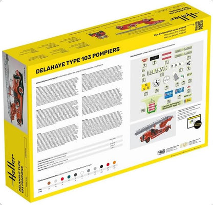 heller - 1/24 STARTER KIT DELAHAYE TYPE 103 POMPIERS (9/23) *
