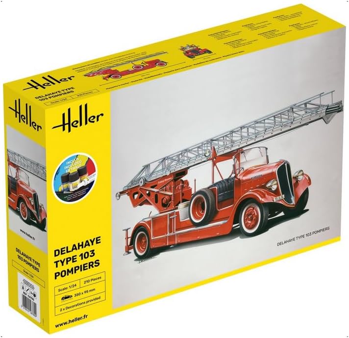 heller - 1/24 STARTER KIT DELAHAYE TYPE 103 POMPIERS (9/23) *