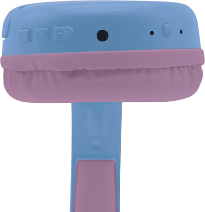 Lexibook, Disney Stitch, Cuffie Bluetooth e via cavo 2 in 1 con microfono e pulsante di controllo, pieghevoli e regolabili, batteria ricaricabile a lunga durata, Blu, HPBT010D