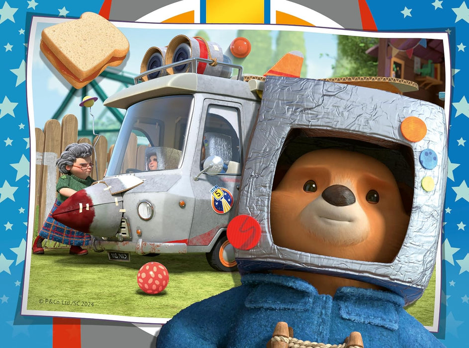 Ravensburger Paddington Bear Jigsaw Puzzles for Kids Age 3 Years Up - 4 in a Box (12, 16, 20, 24 Pieces) - Educational Toddler Toys & Games