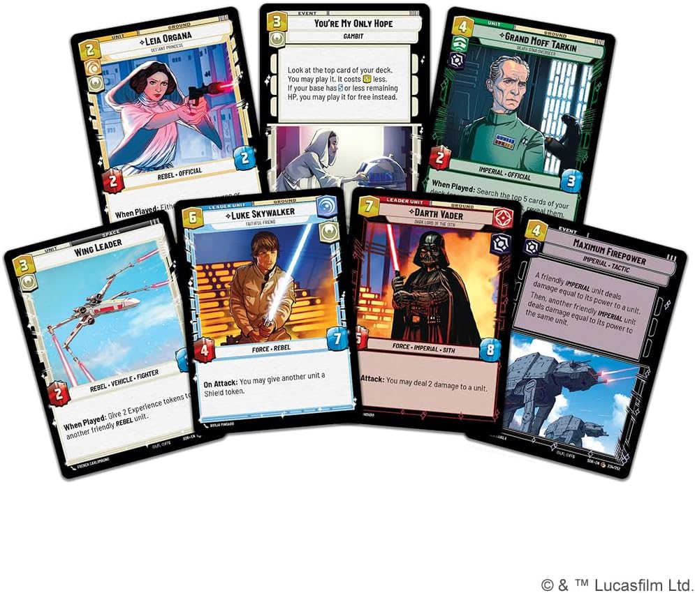 Star Wars: Unlimited TCG Spark of Rebellion TWO-PLAYER STARTER SET - Learn, Battle, Collect! Trading Card Game for Kids and Adults, Ages 12+, 2 Players, 20 Min Playtime, Made by Fantasy Flight Games