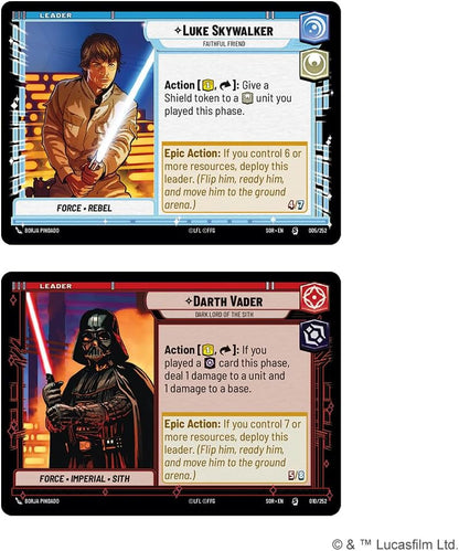Star Wars: Unlimited TCG Spark of Rebellion TWO-PLAYER STARTER SET - Learn, Battle, Collect! Trading Card Game for Kids and Adults, Ages 12+, 2 Players, 20 Min Playtime, Made by Fantasy Flight Games