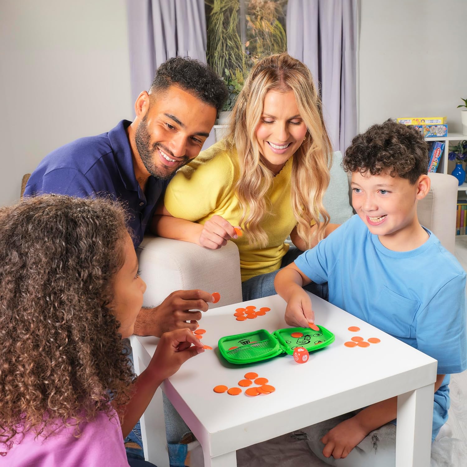 TOMY Games 5 Up - Addictive Push Your Luck Dice Game - 2-4 Player Travel Games - Fun Family Games for Kids and Adults - Board Games for 5+ Year Olds - Birthday Gifts and Christmas Stocking Fillers