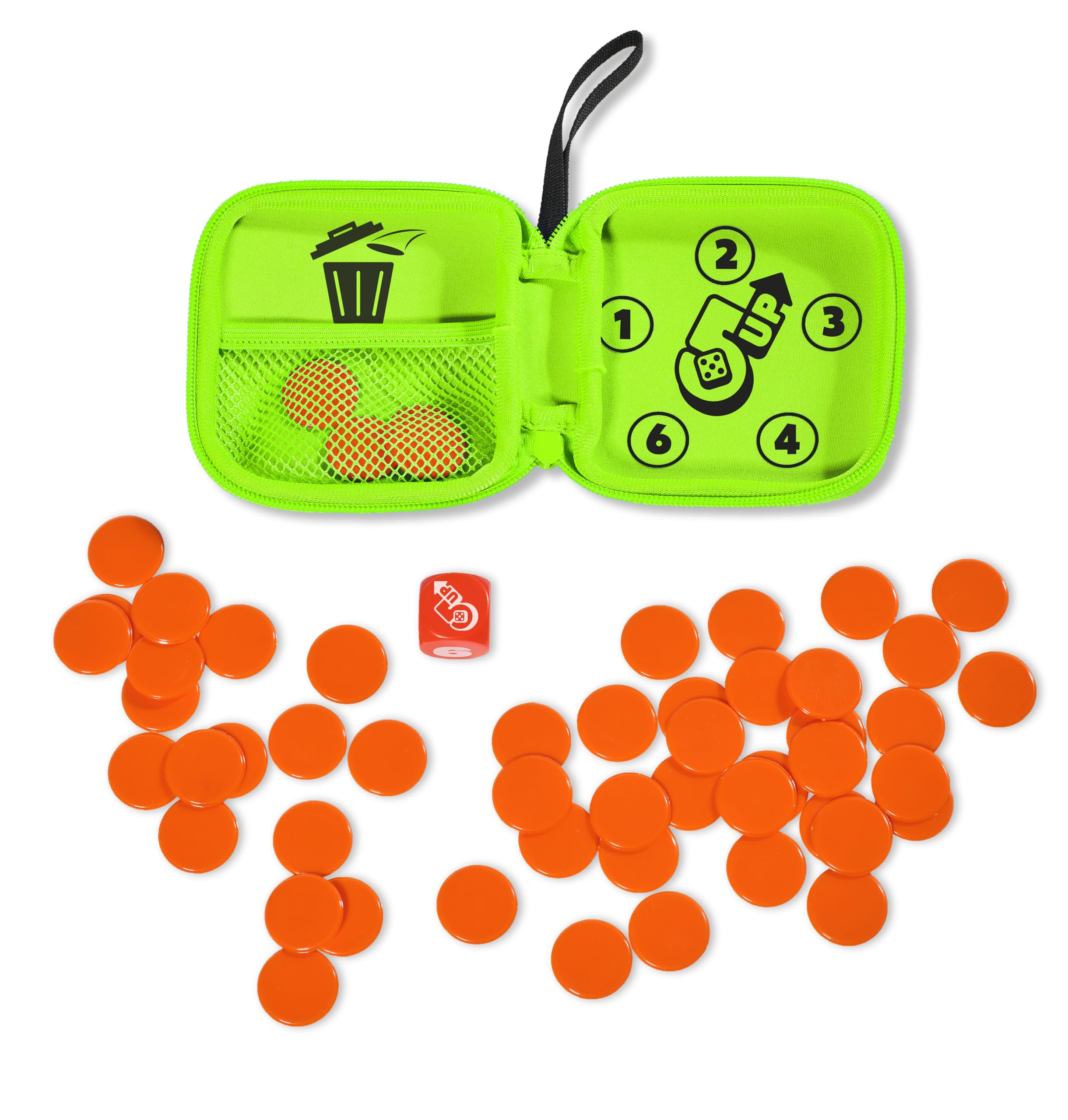 TOMY Games 5 Up - Addictive Push Your Luck Dice Game - 2-4 Player Travel Games - Fun Family Games for Kids and Adults - Board Games for 5+ Year Olds - Birthday Gifts and Christmas Stocking Fillers