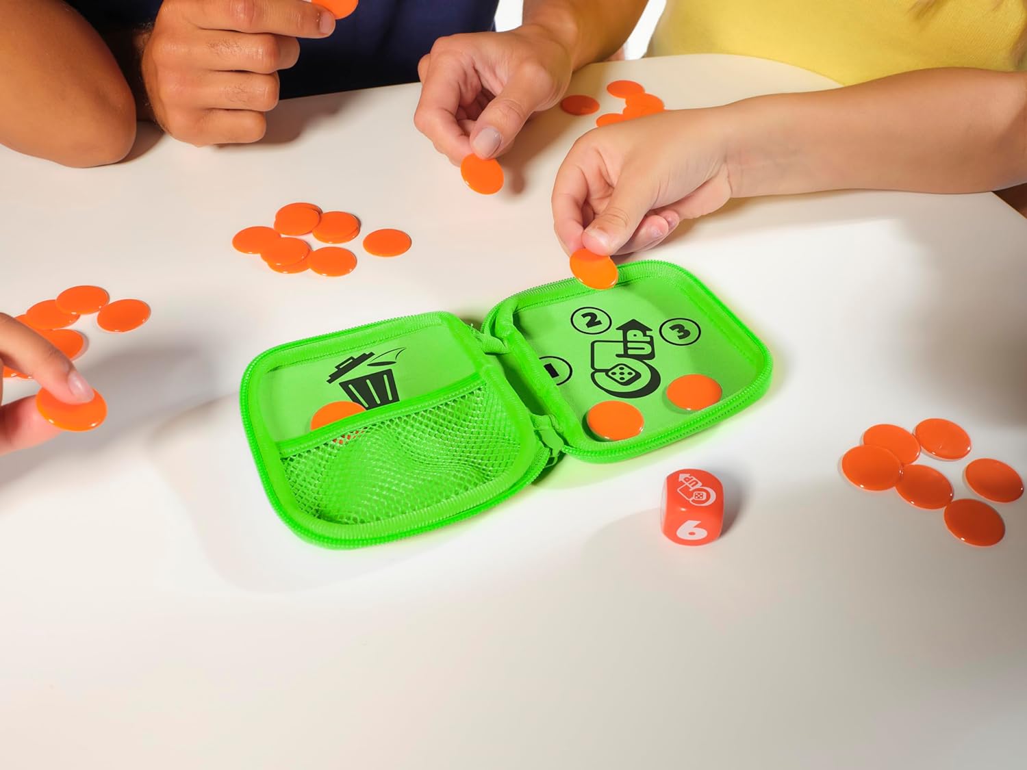 TOMY Games 5 Up - Addictive Push Your Luck Dice Game - 2-4 Player Travel Games - Fun Family Games for Kids and Adults - Board Games for 5+ Year Olds - Birthday Gifts and Christmas Stocking Fillers