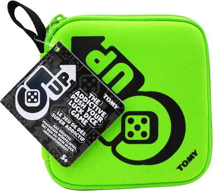 TOMY Games 5 Up - Addictive Push Your Luck Dice Game - 2-4 Player Travel Games - Fun Family Games for Kids and Adults - Board Games for 5+ Year Olds - Birthday Gifts and Christmas Stocking Fillers