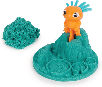 Kinetic Sand Surprise - 113 g Farbiger magischer kinetischer Sand aus Schweden mit Tierfigur und Accessoires für kreatives Indoor-Sandspiel, für Kinder ab 3 Jahren