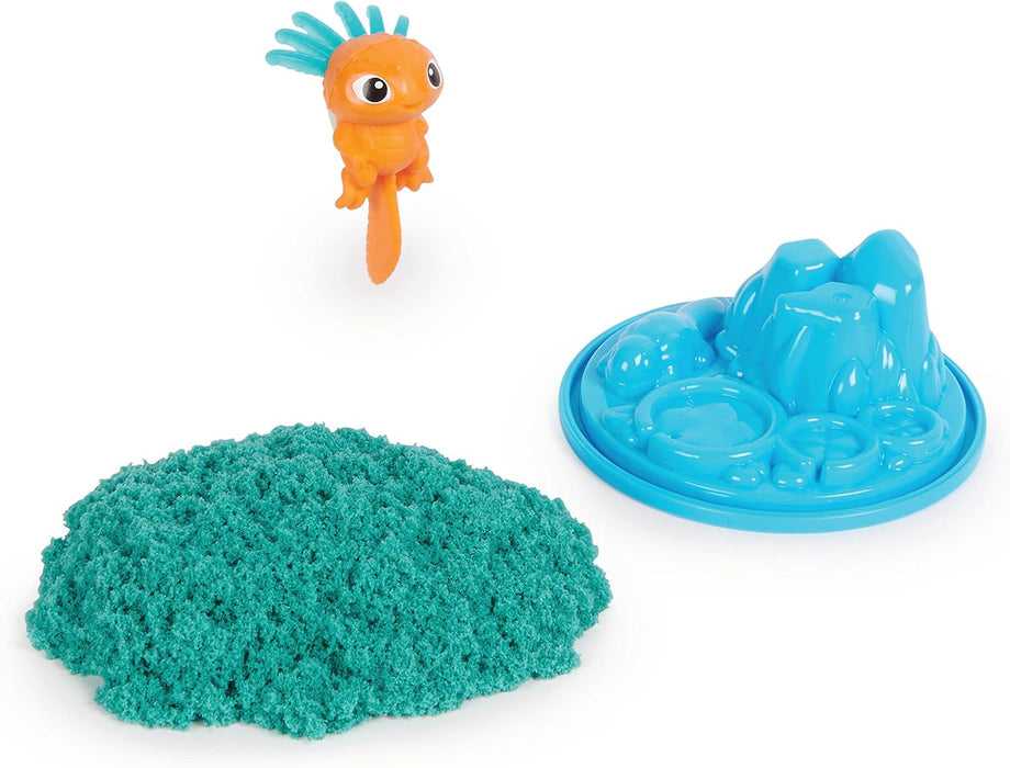 Kinetic Sand Surprise - 113 g Farbiger magischer kinetischer Sand aus Schweden mit Tierfigur und Accessoires für kreatives Indoor-Sandspiel, für Kinder ab 3 Jahren