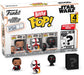 Funko Bitty POP!: Mandalorian - Moff Gideon™, Bitty Pop! Incinerator Stormtrooper™, Bitty Pop! Dark Trooper™, and a mystery Bitty Pop! figure - 0.9 Inch (2.2 Cm) Collectable - Gift Idea - Cake Topper