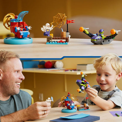 LEGO Marvel Spidey and his Amazing Friends Spidey vs. Green Goblin Super Hero Building Toy with Minifigures, Gift for 4 Plus Year Old Kids, Boys, Girls & Fans of Spider-Man and Cool Vehicles 10793 TOY_BLOCK