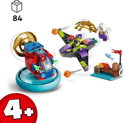 LEGO Marvel Spidey and his Amazing Friends Spidey vs. Green Goblin Super Hero Building Toy with Minifigures, Gift for 4 Plus Year Old Kids, Boys, Girls & Fans of Spider-Man and Cool Vehicles 10793 TOY_BLOCK