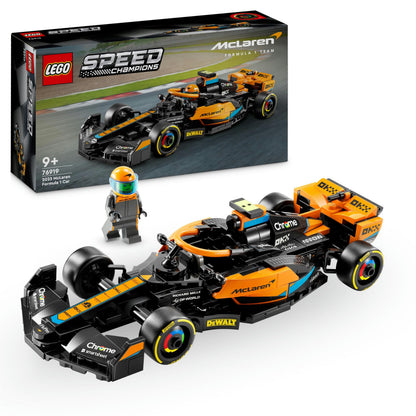 LEGO Speed Champions McLaren Formel 1 Rennwagen 2023, Spielzeug für Kinder ab 9 Jahren,Geschenkidee für Jungen und Mädchen, baubares Fahrzeugmodell, Kinderzimmer-Dekoration 76919